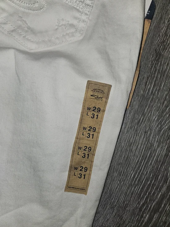 Silver Jeans Slim Fit Cream Jeans - Picture 4 of 5